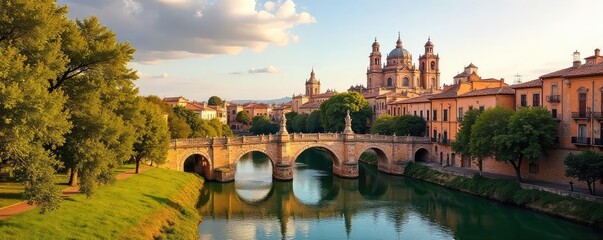 Sun-drenched Seville, Andalusia Iconic architecture, vibrant orange trees, and the captivating beauty of a Spanish city Explore the heart of Andalusian culture , baroque, picturesque, heritage