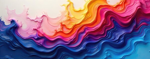 Swirling Acrylic Paint A Captivating Display of Vibrant Hues and Bold Textures, Perfect for Creative Projects and Inspiring Designs.