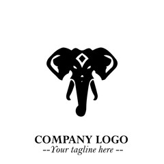 Majestic Elephant Logo Symbol with Elegant Minimalist Design and Powerful Modern Style