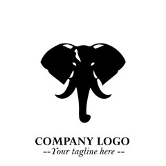 Majestic Elephant Logo Symbol with Elegant Minimalist Design and Powerful Modern Style
