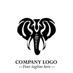 Majestic Elephant Logo Symbol with Elegant Minimalist Design and Powerful Modern Style