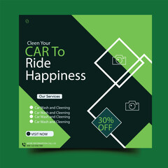 Car Rental, Travel Offer, and Hiring Square Poster Ad Templates for Instagram​