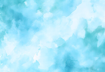 Watercolor abstract blue texture background