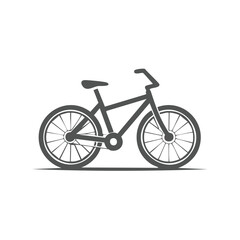 Fototapeta premium Modern Bicycle Icon Isolated on White Background