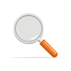 Magnifying glass illustration vector graphic. Search, find, explore, and analyze concept