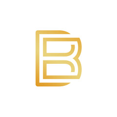 Modern Letter B Monogram Logo Design
