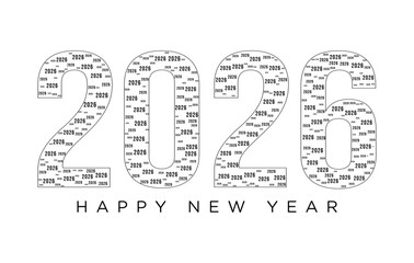 
Happy New Year 2026 Vector Illustration Modern, High Resolution, Greeting, Stylish, Elegant