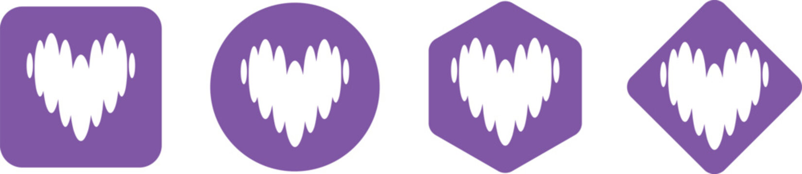 Deezer Music Streaming Service Logo Icon on a transparent background