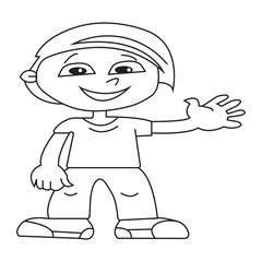 Boy cartoon drawing