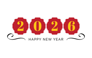 
Happy New Year 2026 Vector Illustration Modern, High Resolution, Greeting, Stylish, Elegant