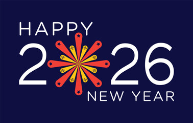 
Happy New Year 2026 Vector Illustration Modern, High Resolution, Greeting, Stylish, Elegant
