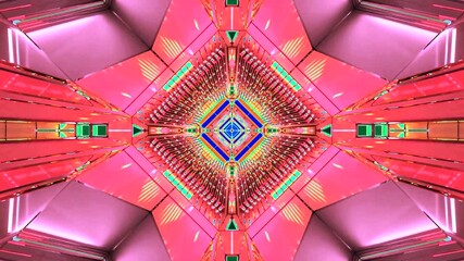 Tunnel video seamless loop creates a vibrant and engaging visual experience full of color and movement