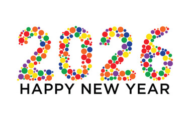 
Happy New Year 2026 Vector Illustration Modern, High Resolution, Greeting, Stylish, Elegant