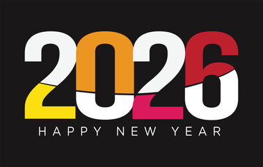
Happy New Year 2026 Vector Illustration Modern, High Resolution, Greeting, Stylish, Elegant