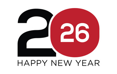 
Happy New Year 2026 Vector Illustration Modern, High Resolution, Greeting, Stylish, Elegant