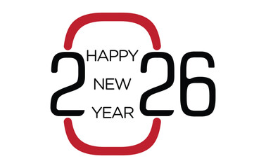 
Happy New Year 2026 Vector Illustration Modern, High Resolution, Greeting, Stylish, Elegant