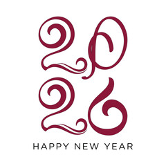 
Happy New Year 2026 Vector Illustration Modern, High Resolution, Greeting, Stylish, Elegant