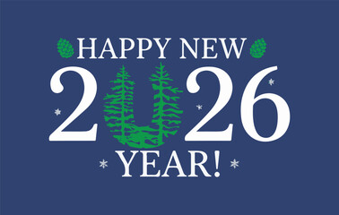 
Happy New Year 2026 Vector Illustration Modern, High Resolution, Greeting, Stylish, Elegant