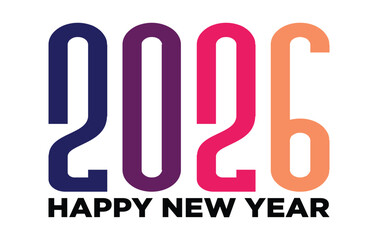 
Happy New Year 2026 Vector Illustration Modern, High Resolution, Greeting, Stylish, Elegant