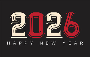 
Happy New Year 2026 Vector Illustration Modern, High Resolution, Greeting, Stylish, Elegant