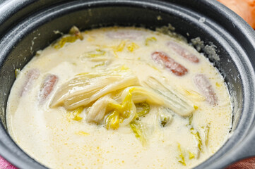 野菜とウインナーのクリーム煮