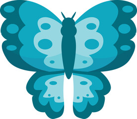 Beautiful blue butterfly with elegant wings, perfect for nature and wildlife projects