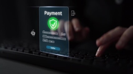 Secure online payment, safe e-commerce transactions, digital payment solutions, online financial security, and electronic payment systems ensuring smooth business continuity. Muxer - Powered by Adobe