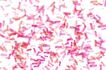 A dynamic 3D background featuring various shades of pink and red rectangular 