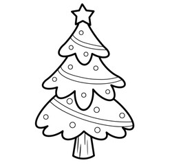 christmas tree vector illustration png