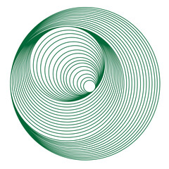 vector illustration of a spiral