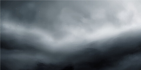 Abstract blue light smoke and white mist in dark sky cloudscape backdrop