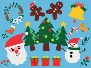 christmas icon set
