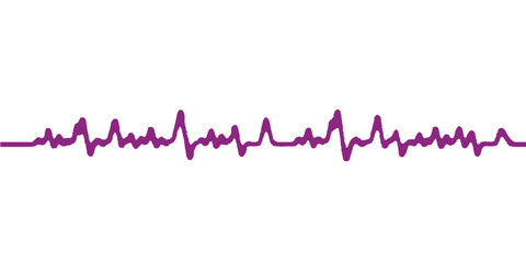 Heartbeat pulse wave illustration vector for medical or business concept design with line graph and ECG cardiogram diagram icon