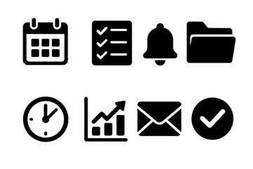 White Checkmarks On A Black Background Representing A Completed Task Or Checklist In A Minimalist Design With A Clear And Simple Visual Concept