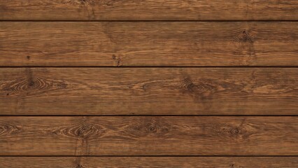 Naklejka premium Wooden planks surface with a natural brown finish.