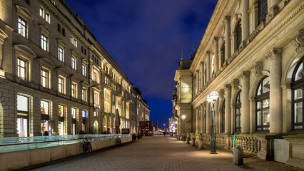 Fototapeta premium Hamburg City am Abend