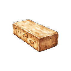 nougat hand drawn vector illustration