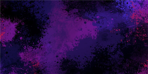 Abstract purple and pink galaxy grunge background with star patterns, bright light, and dark textures for space-themed wall art or paper design illustration © Fahid