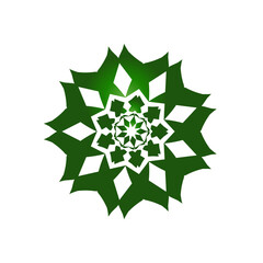 snowflake on white background