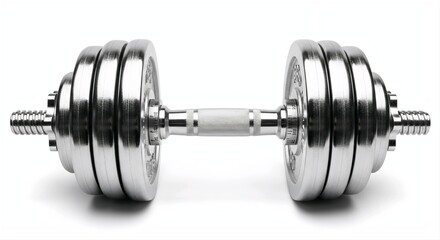 Naklejka premium dumbbell isolated on white background 