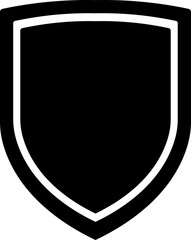 Shield icon silhouette set, security badge vector, protection emblem black, verified shield silhouette vector Shield check mark icon . Protection secure lock vector sign. Security and privacy symbol.