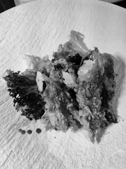 Typical food in a Japanese restaurant, an expression of the culinary art developed in Japan.