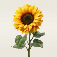 Obraz premium Sunflower illustration isolated on white background