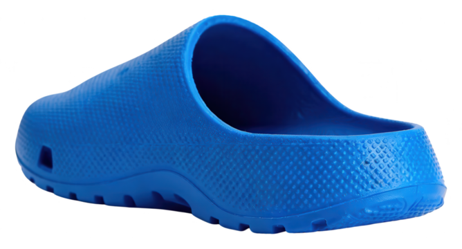 Blue Clog Shoe Isolated - Comfortable and Practical Footwear