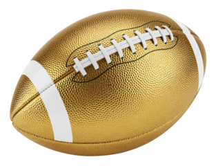 Golden American Football - Luxury Sports Equipment