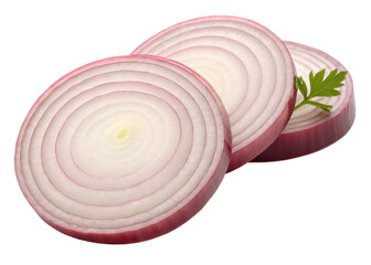 onions isolated on transparent white background clipping path