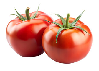 tomatoes isolated on transparent white background clipping path