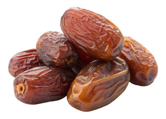 dates isolated on transparent white background clipping path