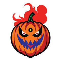 jack o lantern halloween  vector illustration