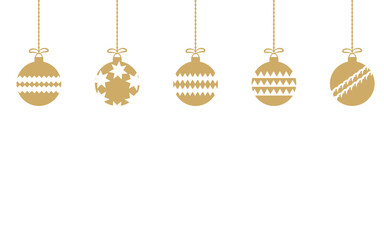 Christmas Ornament Elements Hanging Decoration for Festive Season